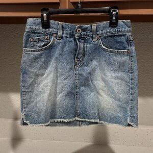 Lucky Brand Light Blue Denim Mini Skirt